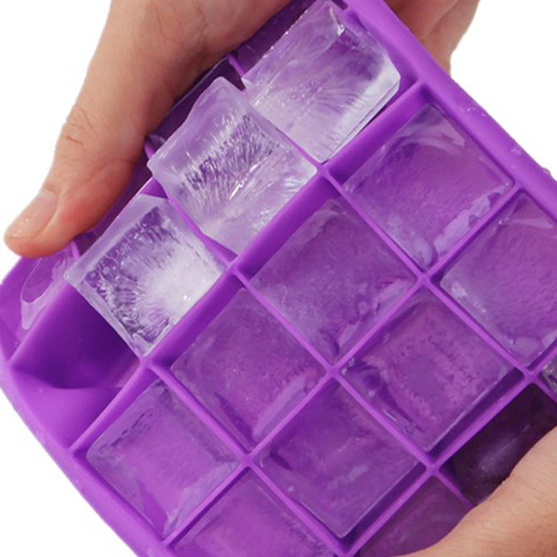 20 кухина лед куб табла силикон лед куб плесен хранителен клас гъвкав силиконов куб за кубчета лед куб