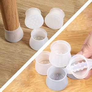 Силиконов стол Защити за крака на крака, стол Край за крака на твърда дървесина за трапезария стол стол Защити за крака еластични мебели стол Крака капаци неплъзгащи анти-скача