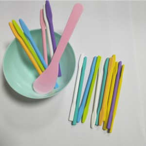 Силиконова разбъркваща пръчка смола Смесване на пръчка Грим за лице Разбъркваща пръчка, за смесване на смола течна боя Епоксидна смола Процес на DIY